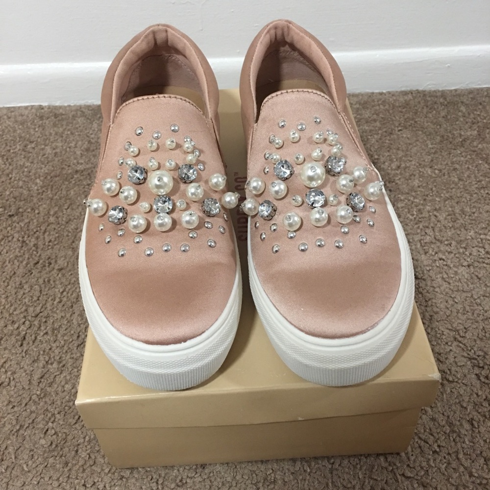 Missimo Light Pink Satin Sneaker